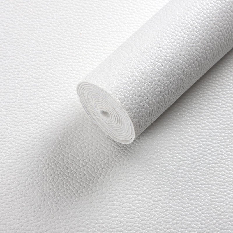 Picheng Solid Colored White Faux Leather Sheets PU Synthetic Leather Perfect for Craft DIY Handmade Jewelry Earrings Bow Making (White) - Image 2